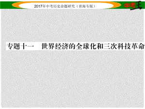 中考歷史總復(fù)習(xí) 熱點專題突破篇 專題十一 世界經(jīng)濟的全球化和三次科技革命課件