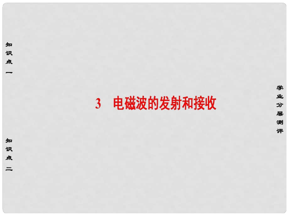 高中物理 第14章 電磁波 3 電磁波的發(fā)射和接收課件 新人教版選修34_第1頁(yè)