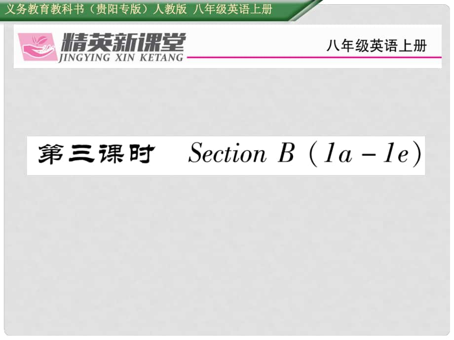 八年級英語上冊 Unit 1 Where did you go on vacation（第3課時）Section B（1a1e）課件 （新版）人教新目標版1_第1頁