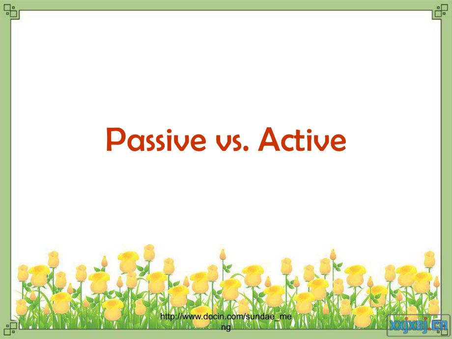 【英语学习】Passive vs Active_第1页