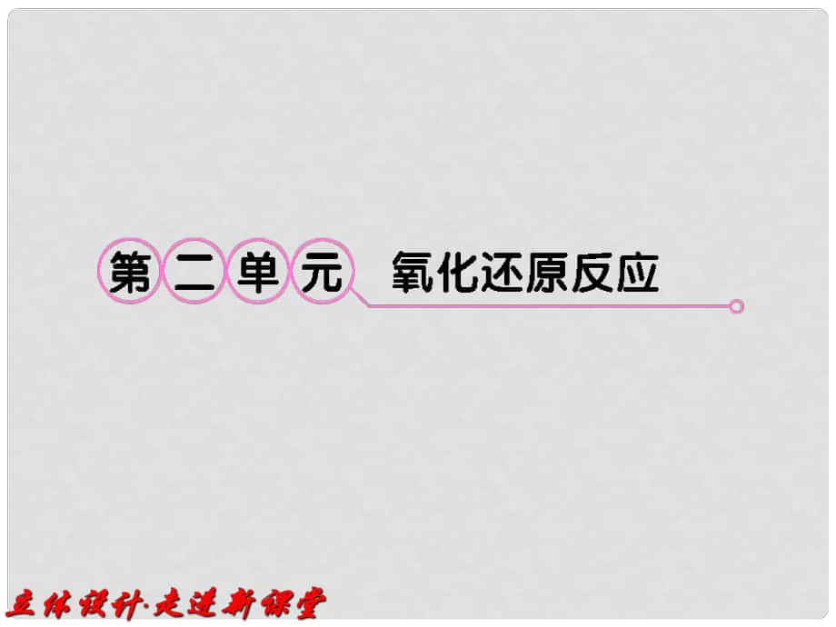 高考化學一輪復習 專題2第2單元 氧化還原反應知識研習課件 蘇教版_第1頁