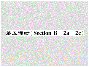 七年级英语下册 Unit 7 It's raining（第5课时）Section B（2a2c）作业课件 （新版）人教新目标版