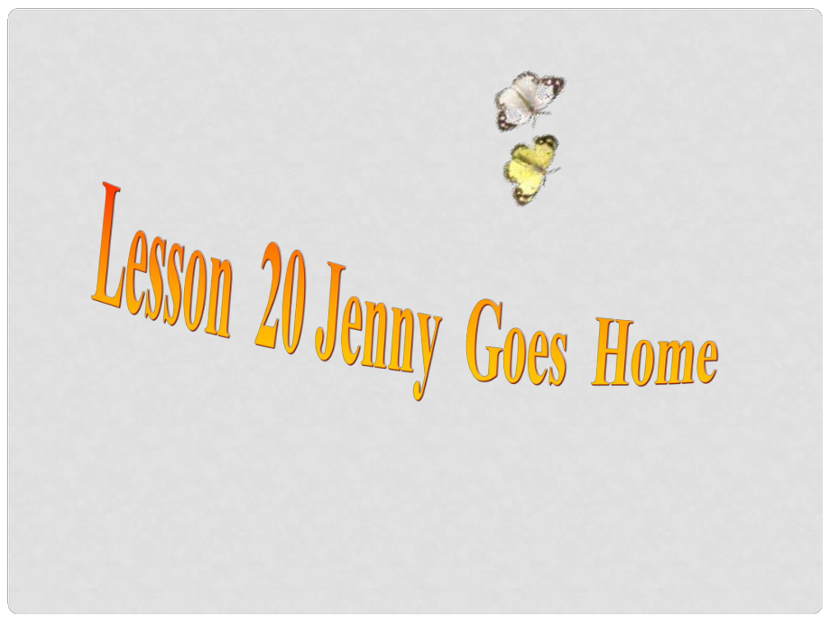 五年级英语下册 Unit 4 Did You Have a Nice Trip Lesson 20《Jenny Gogs Home》课件3 （新版）冀教版（三起）_第1页