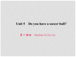 原七年級(jí)英語(yǔ)上冊(cè) Unit 5 Do you have a soccer ball（第1課時(shí)）Section A（1a1c）習(xí)題課件 （新版）人教新目標(biāo)版