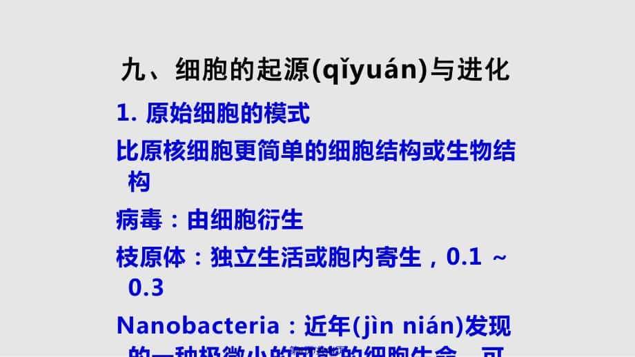 生命起源与演化通全解实用教案_第1页