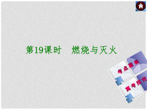 河北省石家莊市第三十一中學中考化學 第19課時《燃燒與滅火》復習課件