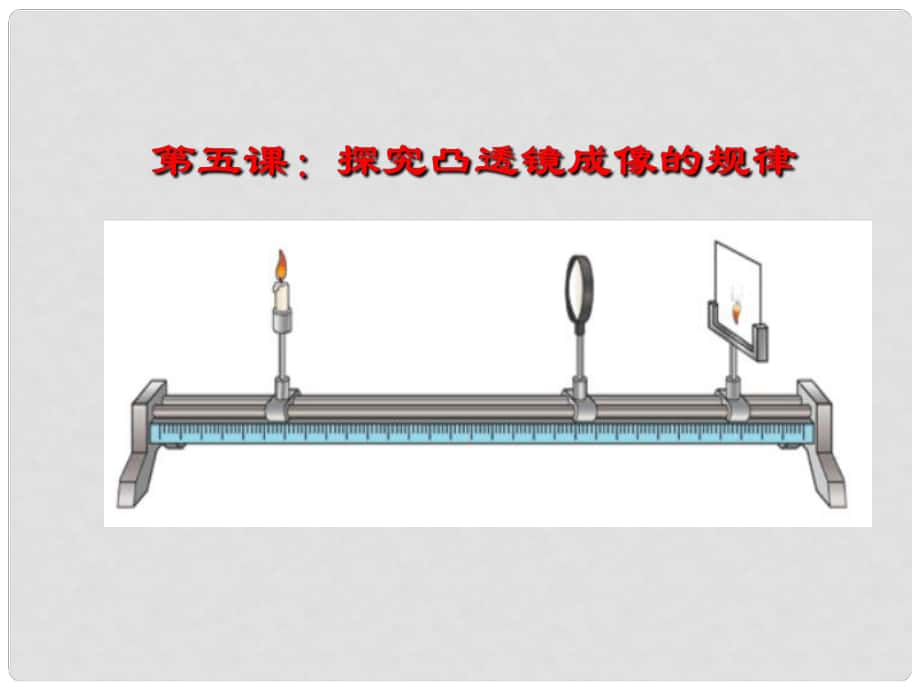 八年級物理全冊 第四章 第五節(jié)《科學(xué)探究 凸透鏡成像規(guī)律》課件 （新版）滬科版_第1頁