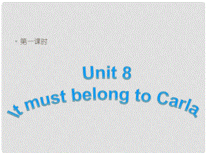 课时夺冠九年级英语全册 Unit 8 It must belong to Carla Section B（2a3b）课件 （新版）人教新目标版