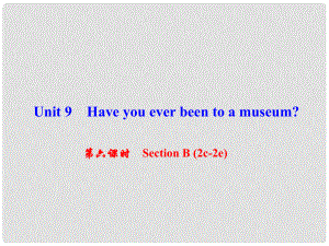 八年級英語下冊 Unit 9 Have you ever been to a museum（第6課時）Section B(2c2e)課件 （新版）人教新目標版