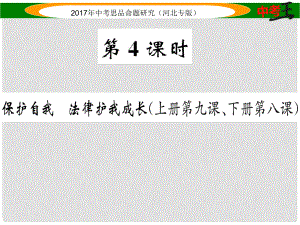 中考政治總復(fù)習 考點梳理 第4課時 保護自我 法律護我成長（八上 第九課、下冊第八課）課件