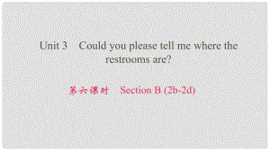 九年級英語全冊 Unit 3 Could you please tell me where the restrooms are（第6課時）Section B（2b2d）課件 （新版）人教新目標(biāo)版