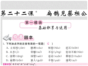 九年級語文上冊 第六單元 第22課 扁鵲見蔡桓公課件 語文版