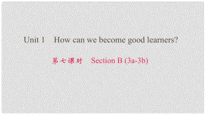 九年級英語全冊 Unit 1 How can we become good learners（第7課時）Section B（3a3b）課件 （新版）人教新目標版