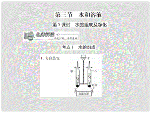 中考化學(xué) 專題1 身邊的化學(xué)物質(zhì) 第5課時(shí) 水的組成和凈化復(fù)習(xí)課件