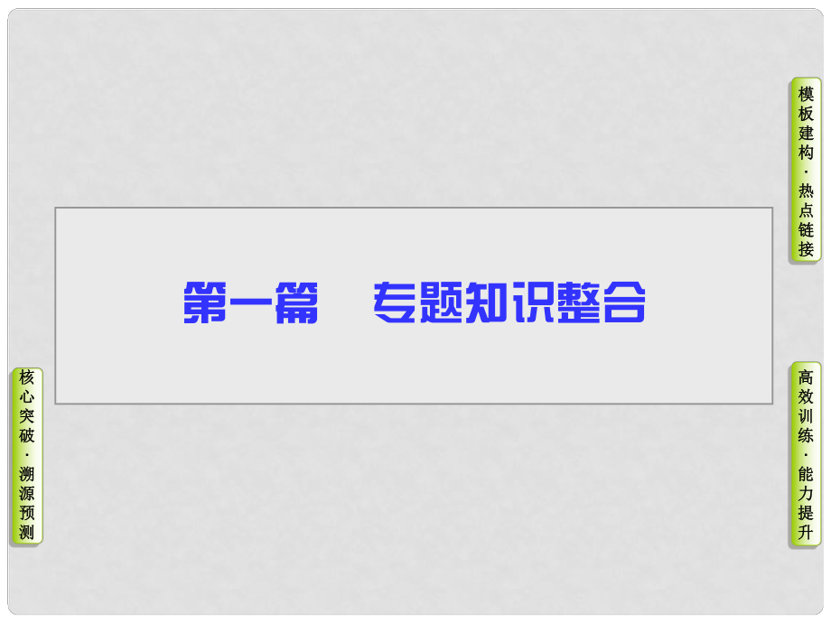 高三政治二輪復(fù)習(xí) 第一篇 專題知識整合 專題一 貨幣、價格與消費課件_第1頁