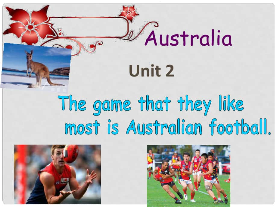 廣西中峰鄉(xiāng)育才中學九年級英語上冊 Module 10 Unit 2 The game that they like most is Australian football教學課件 （新版）外研版_第1頁