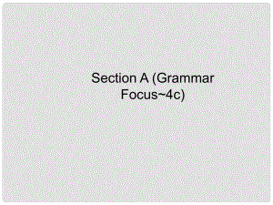 八年級英語下冊 Unit 5 What were you doing when the rainstorm came Section A（Grammar Focus4c）課件 （新版）人教新目標版