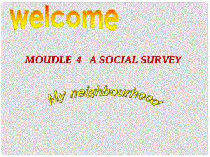 高中英語(yǔ) Module 4 A Social SurveyMy Neighbourhood Grammar課件2 外研版必修1