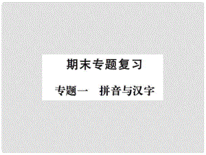 七年级语文下册 专题复习一 拼音与汉字课件 新人教版