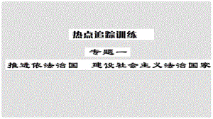 安徽省中考政治 第三篇 熱考考點追蹤 專題一 推進依法治國 建設(shè)社會主義法治國家課件2