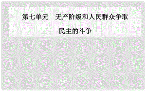 高中歷史 第七單元 無產(chǎn)階級和人民群眾爭取民主的斗爭 第1課 英國憲章運(yùn)動(dòng)課件 新人教版選修2