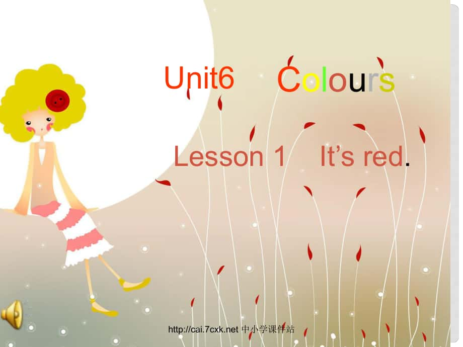 三年級英語上冊 Unit 6 Lesson 1 It’s Red課件 魯科版_第1頁