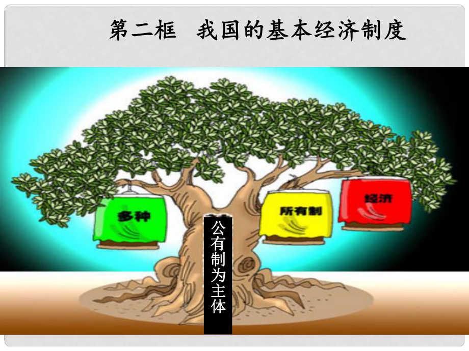 陜西省柞水中學(xué)高中政治 4.2我國的基本經(jīng)濟(jì)制度課件 新人教版必修1_第1頁