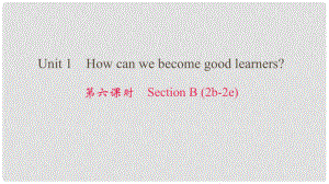 九年級(jí)英語全冊(cè) Unit 1 How can we become good learners（第6課時(shí)）Section B（2b2e）課件 （新版）人教新目標(biāo)版