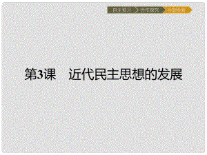 高中歷史 近代民主思想與實(shí)踐 第一單元 從“朕即國家”到“主權(quán)在民”3 近代民主思想的發(fā)展課件 岳麓版選修2