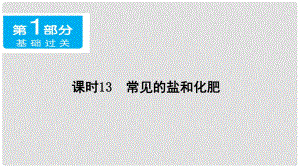 廣東省中考化學(xué) 第一部分 基礎(chǔ)過關(guān) 課時13 常見的鹽和化肥課件