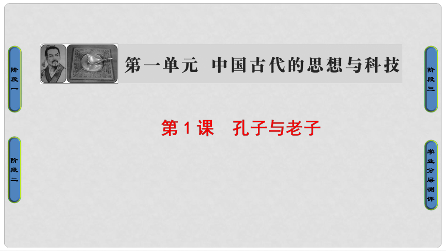 高中歷史 第1單元 中國古代思想寶庫 第1課 孔子與老子課件 岳麓版必修3_第1頁