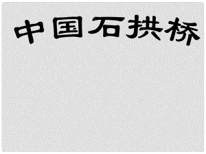 安徽省淮北市八年級(jí)語文上冊(cè) 11 中國石拱橋課件1 新人教版