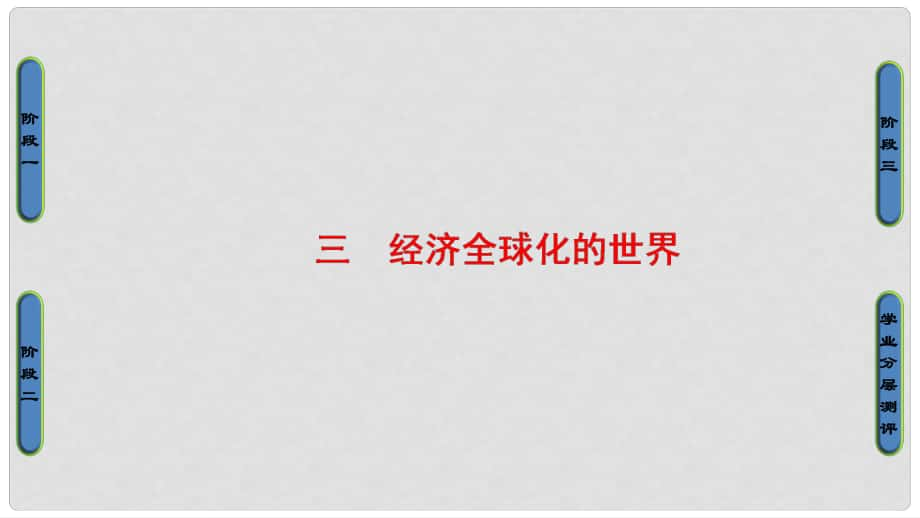 高中歷史 專題8 當今世界經(jīng)濟的全球化趨勢 3 經(jīng)濟全球化的世界課件 人民版必修2_第1頁