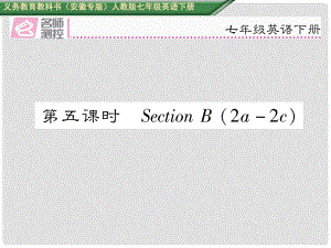 七年級英語下冊 Unit 7 It's raining（第5課時）Section B（2a2c）課件 （新版）人教新目標版