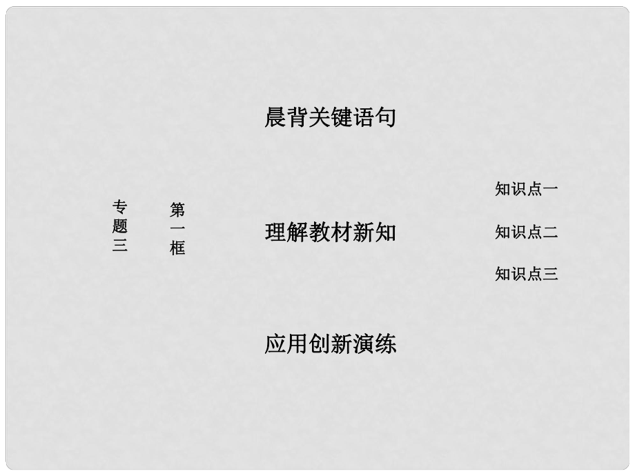 高中政治 專題三 聯(lián)邦制、兩黨制、三權(quán)分立：以美國為例 第一框 美國的聯(lián)邦制課件 新人教版選修3_第1頁