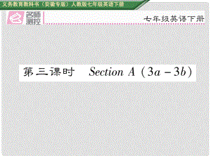 七年級(jí)英語(yǔ)下冊(cè) Unit 7 It's raining（第3課時(shí)）Section A（3a3b）課件 （新版）人教新目標(biāo)版