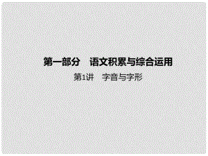 湖北省中考语文 第1讲 字音与字形复习课件