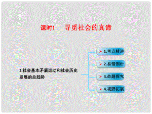 高考政治一輪復(fù)習(xí) 考點(diǎn)專(zhuān)題 模塊4 單元16 課時(shí)1 尋覓社會(huì)的真諦考點(diǎn)二 社會(huì)基本矛盾運(yùn)動(dòng)和社會(huì)歷史發(fā)展的總趨勢(shì)課件