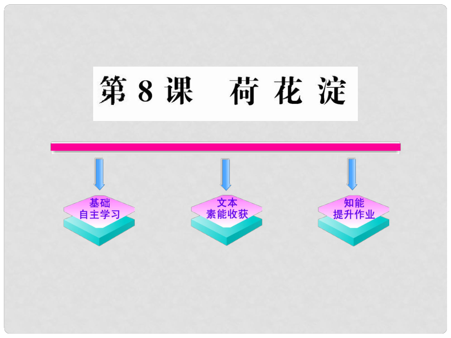 版高中語文 8 荷花淀課件 魯人教版必修1_第1頁