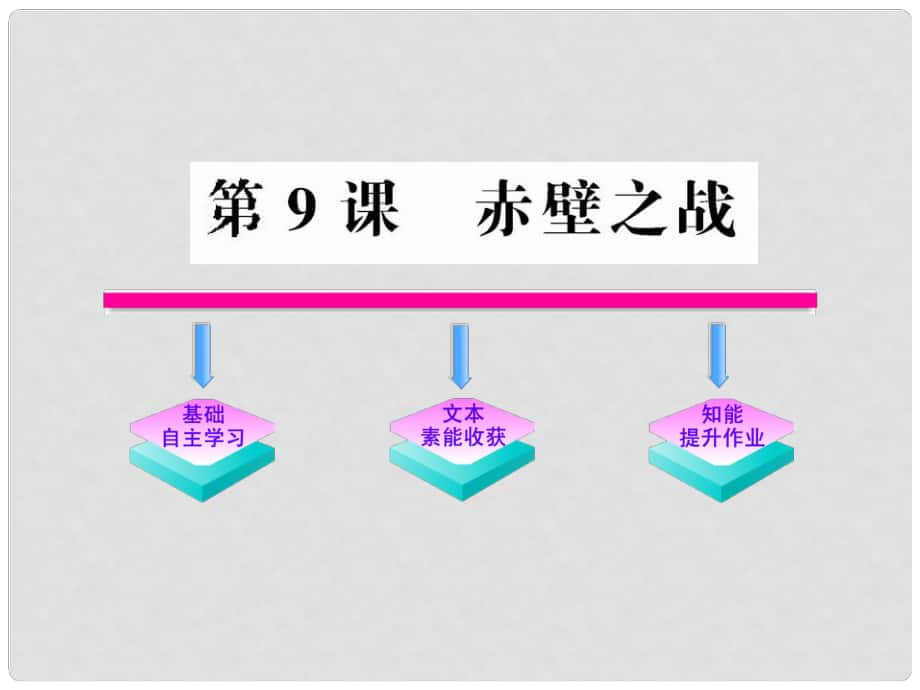 版高中語文 9 赤壁之戰(zhàn)課件 魯人教版必修1_第1頁