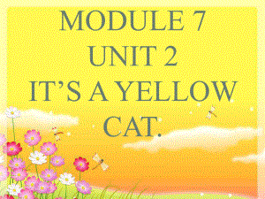 一年級(jí)英語上冊(cè) Module 7 Unit 2 It’s a yellow cat課件1 外研版（一起）