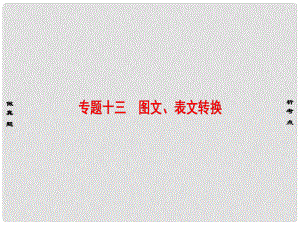 高考語文大一輪復(fù)習(xí) 第3部分 語言文字運(yùn)用 專題13 圖文、表文轉(zhuǎn)換 考點(diǎn)1 圖文轉(zhuǎn)換課件