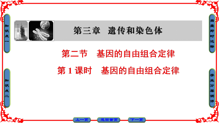 高中生物 第3章 遺傳和染色體 第2節(jié) 基因的自由組合定律（第1課時(shí)）課件 蘇教版必修2_第1頁