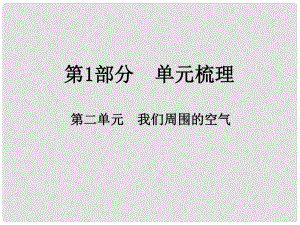 江西省中考化學(xué)總復(fù)習(xí) 第1部分 單元梳理 第二單元 我們周?chē)目諝庹n件