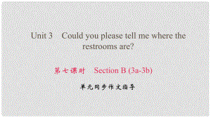 九年級英語全冊 Unit 3 Could you please tell me where the restrooms are（第7課時）Section B（3a3b）課件 （新版）人教新目標(biāo)版