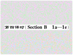 七年級英語下冊 Unit 7 It's raining（第4課時）Section B（1a1e）作業(yè)課件 （新版）人教新目標(biāo)版