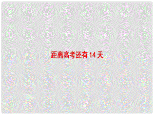 高考英語二輪復習 距離高考還有14天課件