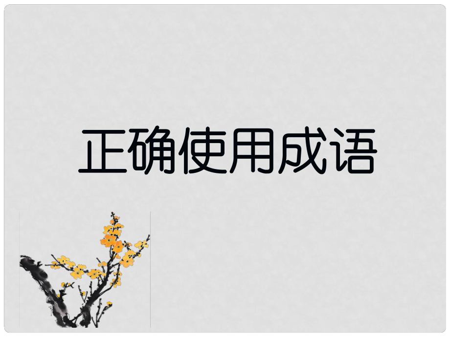 福建省莆田市高三語文 正確使用成語課件_第1頁