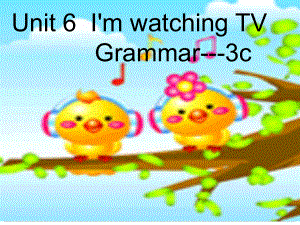 七年級英語下冊 Unit 6 I’m watching TV（第3課時）Section A（Grammar Foucs3c）課件 （新版）人教新目標版