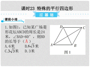 廣東省中考數(shù)學(xué)復(fù)習(xí) 第1部分 基礎(chǔ)過關(guān) 第五單元 平行四邊形 課時(shí)23 特殊的平行四邊形課件